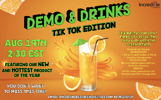 Demo drinks flyer