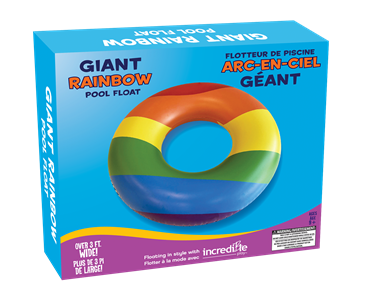 Rainbow pool float